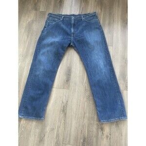 Levi's 505 Jeans Men 40x30 Blue Regular Fit Straight Leg Dark Wash Denim Cotton
